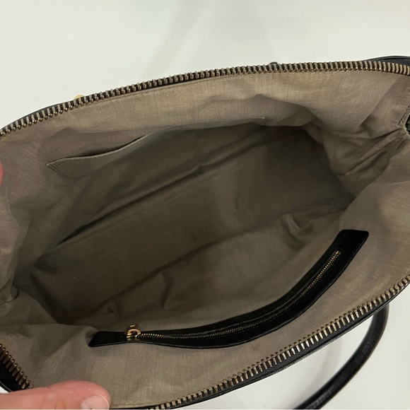 Marc Jacobs 15”x12” leather pleated bag 0234 solid black soft shoulder purse - Picture 2 of 15